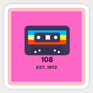 108 Tape Logo Sticker